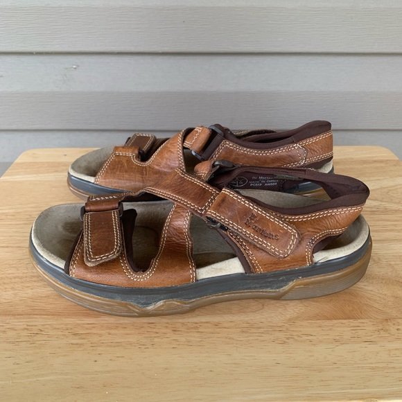 Dr. Martens Air Cushion Soles 8B38 Brown Leather Crossover Sandals Sz US Men 7 main image 9